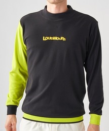 【Loudmouth/ラウドマウス】両面起毛モックネックシャツ ストレッチシャツ ゴルフ