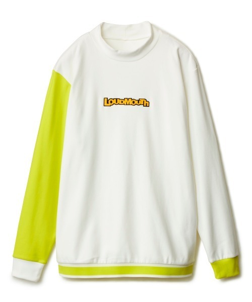 Loudmouth（ラウドマウス）の「【Loudmouth/ラウドマウス】両面起毛モックネックシャツ　ストレッチシャツ　ゴルフ（シャツ/ブラウス・メンズ・オフホワイト/ブラック・LARGE/X-LARGE/XX-LARGE/MEDIUM）」の7枚目の写真