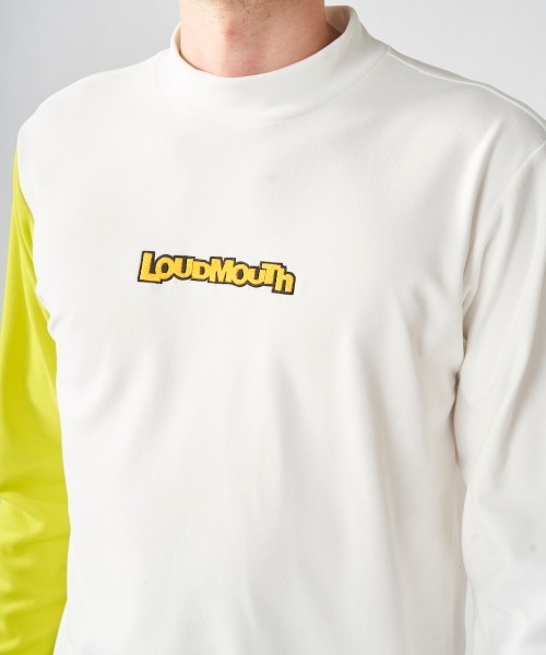 Loudmouth（ラウドマウス）の「【Loudmouth/ラウドマウス】両面起毛モックネックシャツ　ストレッチシャツ　ゴルフ（シャツ/ブラウス・メンズ・オフホワイト/ブラック・LARGE/X-LARGE/XX-LARGE/MEDIUM）」の5枚目の写真