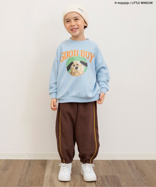 BREEZE（ブリーズ）の「【WEB限定/あったか】裏起毛パイルパンツ(セットアップ可)（スウェットパンツ・キッズ・ブラウン/グリーン/レッド・80/90/100/110/120/130/140）」の6枚目の写真