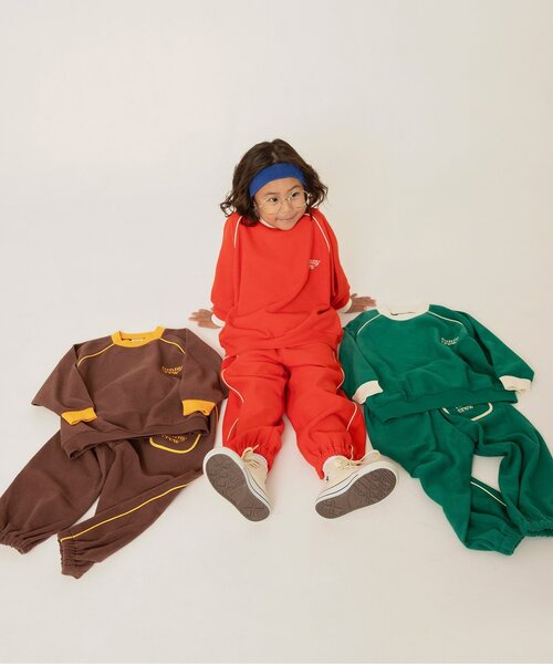 BREEZE（ブリーズ）の「【WEB限定/あったか】裏起毛パイルパンツ(セットアップ可)（スウェットパンツ・キッズ・ブラウン/グリーン/レッド・80/90/100/110/120/130/140）」の13枚目の写真