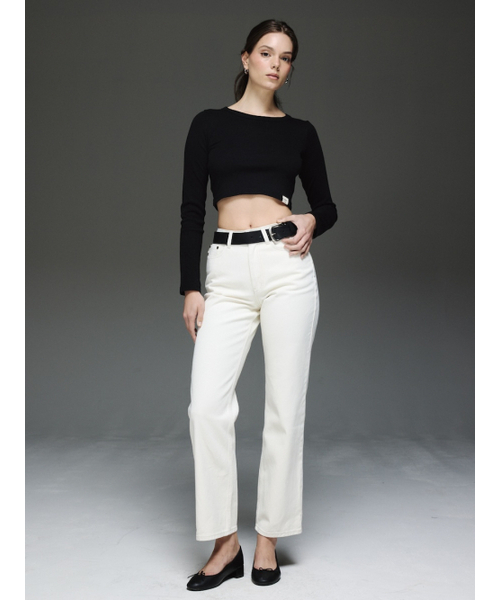 GLOWNY（グロウニ―）の「THE EMMA JEANS (WHITE)（デニムパンツ・レディース・その他・SMALL/MEDIUM/LARGE）」の2枚目の写真