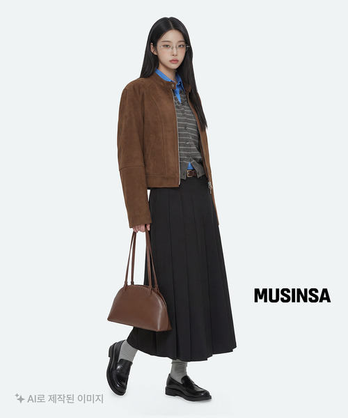 MUSINSA STANDARD（ムシンサスタンダード）の「ワイドスクエアペニーローファー[ブラック]（ローファー・レディース・その他・23cm/23.5cm/24cm/24.5cm/28cm/28.5cm/29cm/25cm/25.5cm/26cm/26.5cm/27cm/27.5cm）」の8枚目の写真