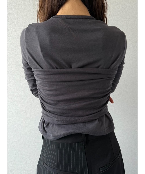 Geeong(ジーオン)の「【ZOZO限定】ビスチェセット カーディガン(Tシャツ/カットソー・レディース・ホワイト/モカ/チャコールグレー/ブラック・FREE)」の14枚目の写真