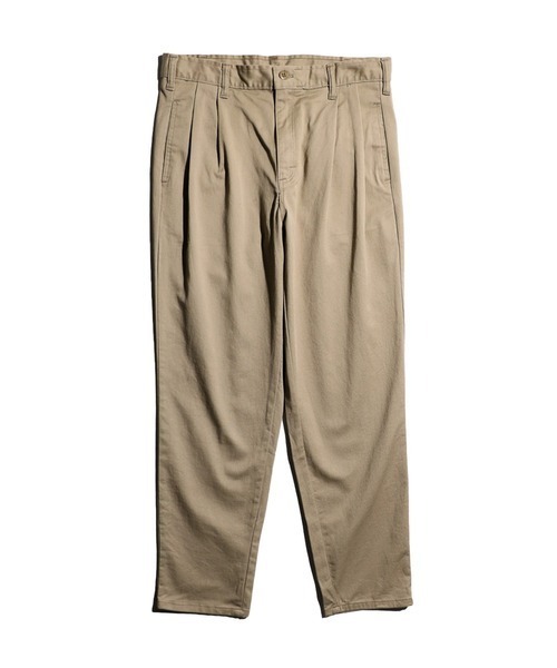 MILITARY（ミリタリー）の「US MILITARY / ユーエスミリタリー US MADE DOUBLE PLEATS CHINO（チノパンツ・メンズ・オリーブ/カーキ・30 inch/32inch/34inch/36inch）」の2枚目の写真