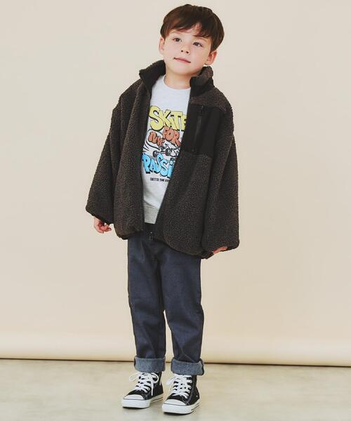 THE SHOP TK （ザ ショップ ティーケー ）の「【110－160】ボアリバーシブブルゾン/洗濯機OK（ブルゾン・キッズ・ブラック/カーキ・11/12/13/14/15 /16）」の12枚目の写真