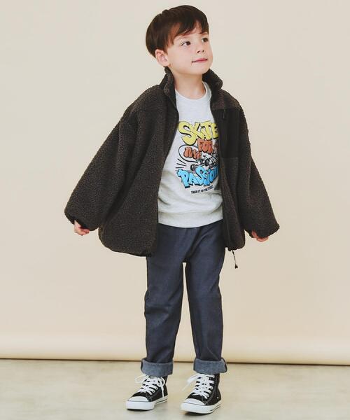 THE SHOP TK （ザ ショップ ティーケー ）の「【110－160】ボアリバーシブブルゾン/洗濯機OK（ブルゾン・キッズ・ブラック/カーキ・11/12/13/14/15 /16）」の13枚目の写真
