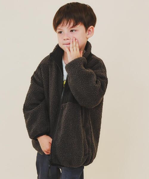THE SHOP TK （ザ ショップ ティーケー ）の「【110－160】ボアリバーシブブルゾン/洗濯機OK（ブルゾン・キッズ・ブラック/カーキ・11/12/13/14/15 /16）」の15枚目の写真