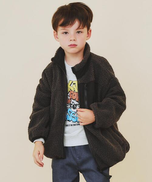 THE SHOP TK （ザ ショップ ティーケー ）の「【110－160】ボアリバーシブブルゾン/洗濯機OK（ブルゾン・キッズ・ブラック/カーキ・11/12/13/14/15 /16）」の16枚目の写真