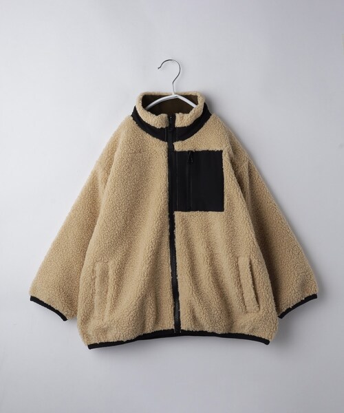 THE SHOP TK （ザ ショップ ティーケー ）の「【110－160】ボアリバーシブブルゾン/洗濯機OK（ブルゾン・キッズ・ブラック/カーキ・11/12/13/14/15 /16）」の21枚目の写真