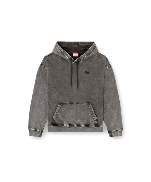 DIESEL(ディーゼル)の「メンズ プルオーバーパーカー S-BOXT-HOOD-DEN(パーカー・メンズ・ブラック・LARGE/SMALL/MEDIUM/X-SMALL/X-LARGE)」の9枚目の写真