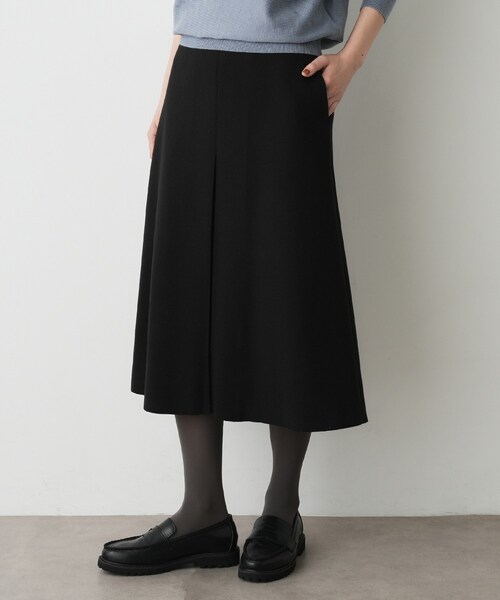 Dessin（デッサン）の「メルトンジャージボックスタックスカート（スカート・レディース・ナチュラル/ホワイト系/ブラック・00/01/02/03）」の9枚目の写真