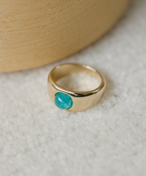 ear PAPILLONNER(イアパピヨネ)の「プチカラーカボションリング(リング・レディース・ゴールド/シルバー・13)」の7枚目の写真