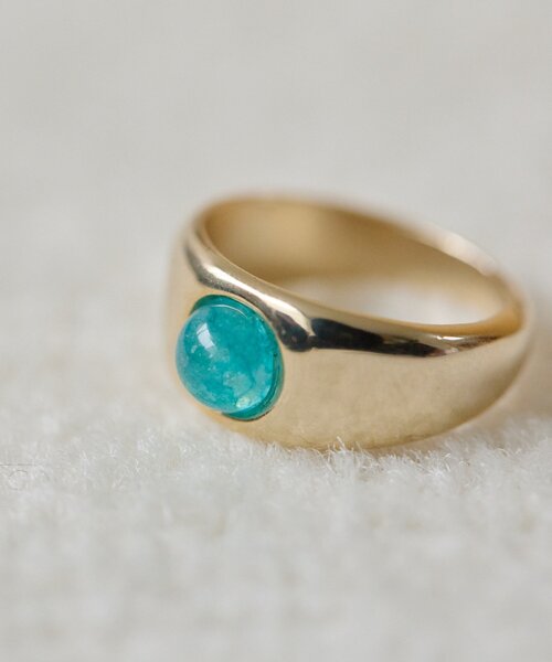 ear PAPILLONNER(イアパピヨネ)の「プチカラーカボションリング(リング・レディース・ゴールド/シルバー・13)」の8枚目の写真