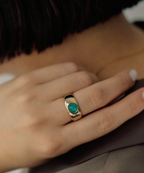 ear PAPILLONNER(イアパピヨネ)の「プチカラーカボションリング(リング・レディース・ゴールド/シルバー・13)」の14枚目の写真