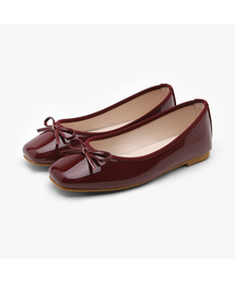 SAPPUN（サプン）の「Erino Enamel Ribbon Flats (1cm)（バレエシューズ）」
