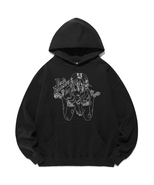 セール】DARK FANTASY GIRL HOODIE_BLACK(NG2FFUM407A)（パーカー