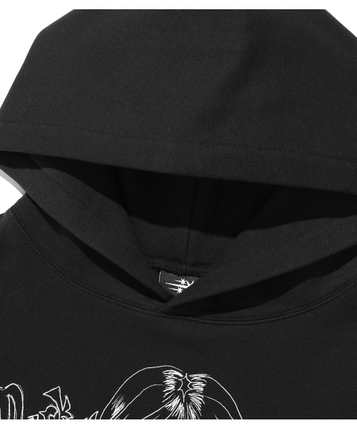 NICE GHOST CLUB(ナイスゴーストクラブ)の「DARK FANTASY GIRL HOODIE_BLACK(NG2FFUM407A)(パーカー・レディース・ブラック・SMALL/MEDIUM/LARGE)」の3枚目の写真