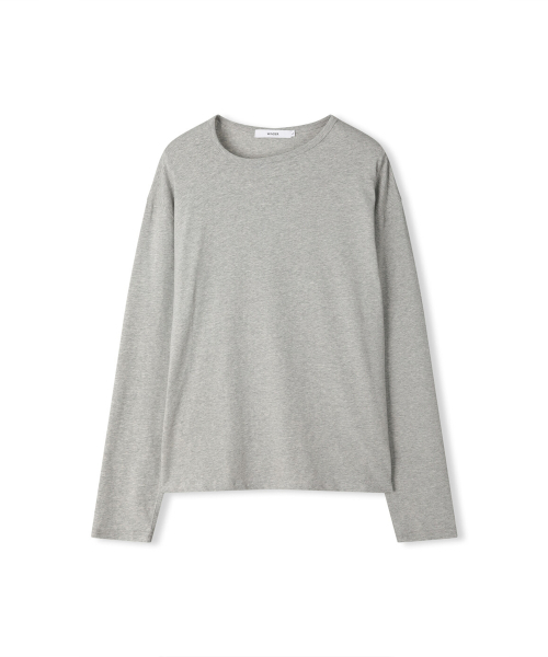 WINDER(ワインダー)の「アンバランスネックトップ - メランジグレー(Tシャツ/カットソー・メンズ・その他・MEDIUM/LARGE)」の1枚目の写真
