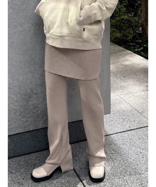 COMFY KNIT SKIRT PANTS（その他パンツ）｜ELCHELE（エルチェレ）の