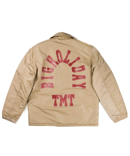 TMT(ティーエムティー)の「【TMT/ティーエムティー】BIG LOGO NYLON BOA JACKET(ブルゾン・メンズ・ベージュ/ブラック/バーガンディー・MEDIUM/LARGE)」の2枚目の写真