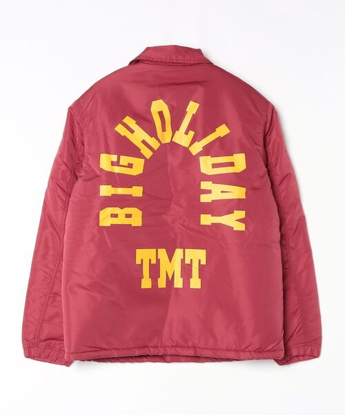 TMT(ティーエムティー)の「【TMT/ティーエムティー】BIG LOGO NYLON BOA JACKET(ブルゾン・メンズ・ベージュ/ブラック/バーガンディー・MEDIUM/LARGE)」の3枚目の写真