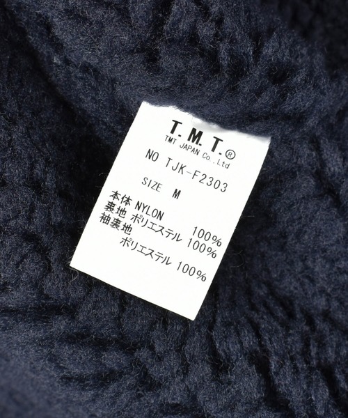 TMT(ティーエムティー)の「【TMT/ティーエムティー】BIG LOGO NYLON BOA JACKET(ブルゾン・メンズ・ベージュ/ブラック/バーガンディー・MEDIUM/LARGE)」の13枚目の写真