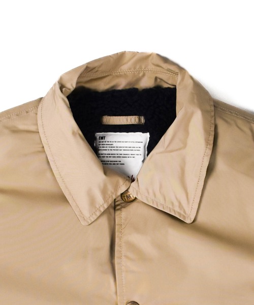 TMT(ティーエムティー)の「【TMT/ティーエムティー】BIG LOGO NYLON BOA JACKET(ブルゾン・メンズ・ベージュ/ブラック/バーガンディー・MEDIUM/LARGE)」の16枚目の写真