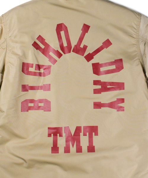 TMT(ティーエムティー)の「【TMT/ティーエムティー】BIG LOGO NYLON BOA JACKET(ブルゾン・メンズ・ベージュ/ブラック/バーガンディー・MEDIUM/LARGE)」の22枚目の写真