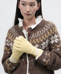GENERAL IDEA（ジェネラルアイデア）の「【GENERAL IDEA】フィンガーホール・ニット手袋 / FINGERHOLE LACE KNIT GLOVE（手袋）」