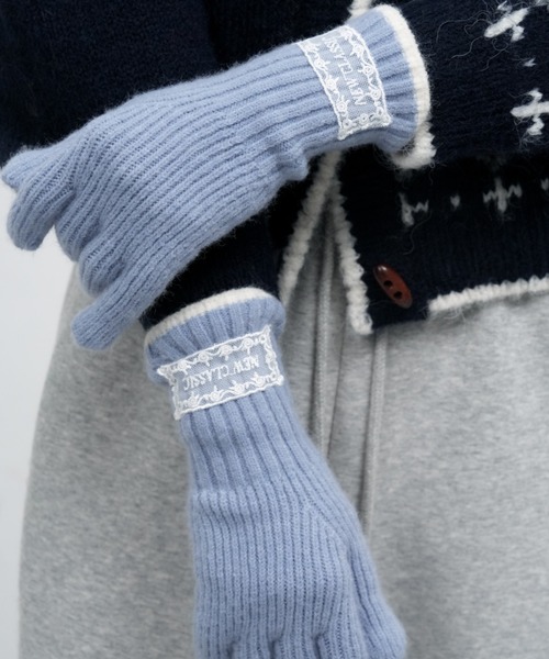 GENERAL IDEA】フィンガーホール・ニット手袋 / FINGERHOLE LACE KNIT