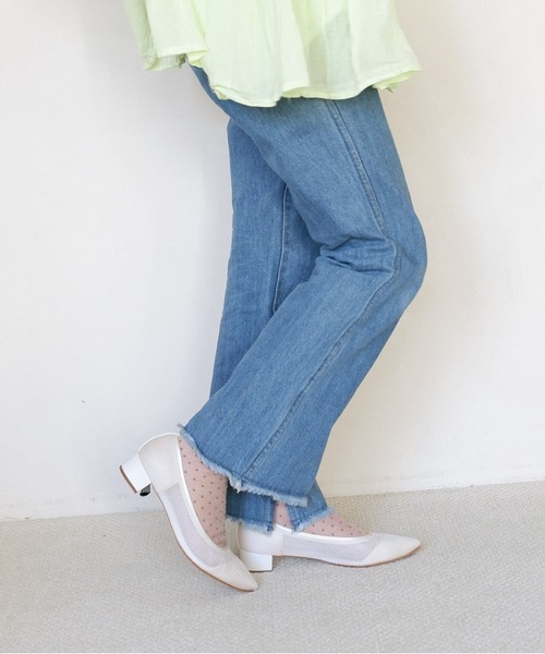 MODE KAORI(モードカオリ)の「メッシュパンプス/62100(パンプス・レディース・アイボリー/ブラック/ダークブラウン・24.5cm/24cm/23.5cm/23cm/22.5cm)」の8枚目の写真