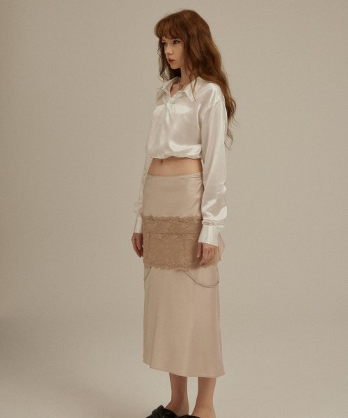 ULKIN（ウルキン）の「[ランウェイ] スリップミディスカート ピンク（スカート・レディース・その他・MEDIUM/SMALL）」の3枚目の写真