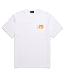 MINI 1980 オーバーサイズ 半袖Tシャツ (VS0050) ホワイト/オレンジ