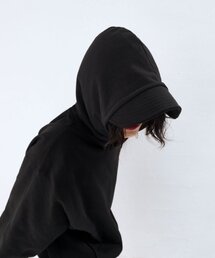 DUCKDIVE（ダックダイブ）の「リバースブロックキャップフードブラック（パーカー）」