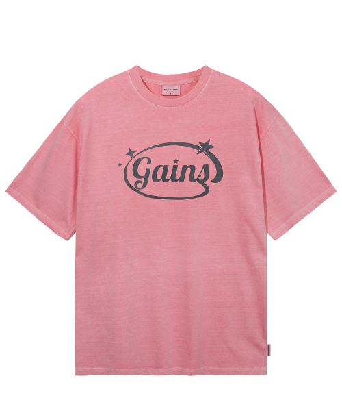 GAINSBORO（ゲインズボロ）の「[クールコットン] ピグメントサークルスターロゴTシャツ_コーラルピンク（Tシャツ/カットソー・レディース・その他・LARGE/MEDIUM/SMALL/X-SMALL）」の2枚目の写真