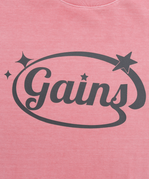 GAINSBORO（ゲインズボロ）の「[クールコットン] ピグメントサークルスターロゴTシャツ_コーラルピンク（Tシャツ/カットソー・レディース・その他・LARGE/MEDIUM/SMALL/X-SMALL）」の5枚目の写真