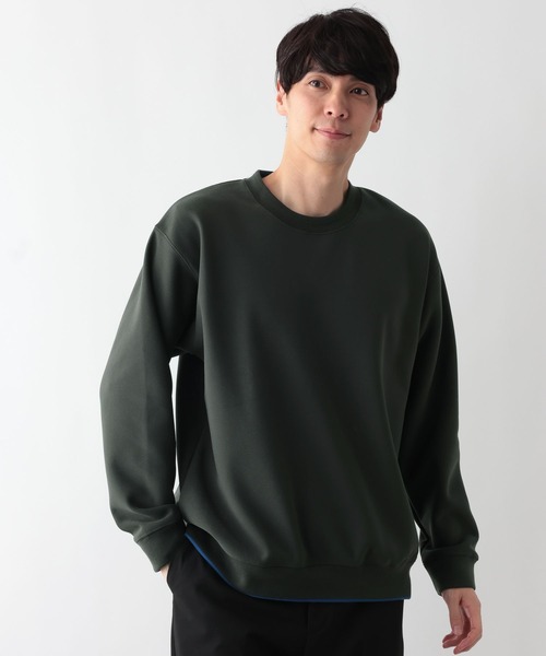 GLOBAL WORK（グローバルワーク）の「配色ライン裏フリースプルオーバー/611143（Tシャツ/カットソー・メンズ・ブルー系その他4/ホワイト/チャコールグレー/ダークブラウン・LARGE/MEDIUM/X-LARGE/SMALL）」の11枚目の写真