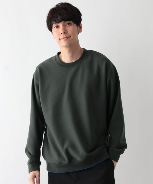 GLOBAL WORK（グローバルワーク）の「配色ライン裏フリースプルオーバー/611143（Tシャツ/カットソー・メンズ・ブルー系その他4/ホワイト/チャコールグレー/ダークブラウン・LARGE/MEDIUM/X-LARGE/SMALL）」の12枚目の写真