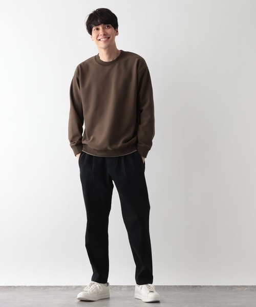 GLOBAL WORK（グローバルワーク）の「配色ライン裏フリースプルオーバー/611143（Tシャツ/カットソー・メンズ・ブルー系その他4/ホワイト/チャコールグレー/ダークブラウン・LARGE/MEDIUM/X-LARGE/SMALL）」の15枚目の写真