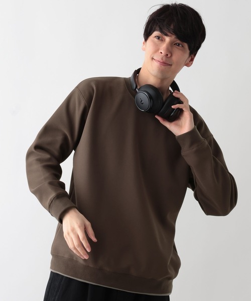 GLOBAL WORK（グローバルワーク）の「配色ライン裏フリースプルオーバー/611143（Tシャツ/カットソー・メンズ・ブルー系その他4/ホワイト/チャコールグレー/ダークブラウン・LARGE/MEDIUM/X-LARGE/SMALL）」の16枚目の写真