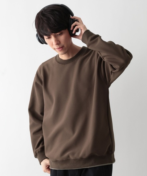 GLOBAL WORK（グローバルワーク）の「配色ライン裏フリースプルオーバー/611143（Tシャツ/カットソー・メンズ・ブルー系その他4/ホワイト/チャコールグレー/ダークブラウン・LARGE/MEDIUM/X-LARGE/SMALL）」の17枚目の写真