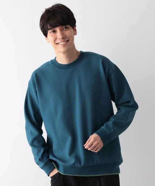 GLOBAL WORK（グローバルワーク）の「配色ライン裏フリースプルオーバー/611143（Tシャツ/カットソー・メンズ・ブルー系その他4/ホワイト/チャコールグレー/ダークブラウン・LARGE/MEDIUM/X-LARGE/SMALL）」の22枚目の写真