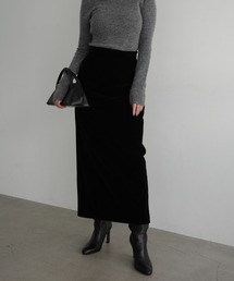 anuans｜アニュアンスのスカート（ブラック/黒色系・台形）通販 - ZOZOTOWN