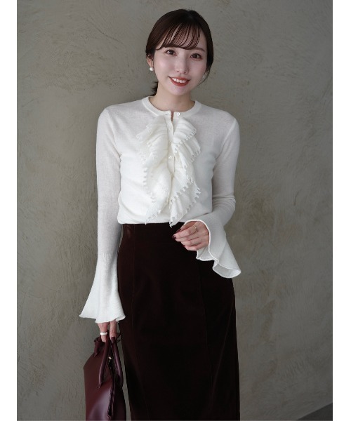 anuans（アニュアンス）の「ベルベットナロースカート（スカート・レディース・ブラウン/ブラック・SMALL/MEDIUM）」の16枚目の写真