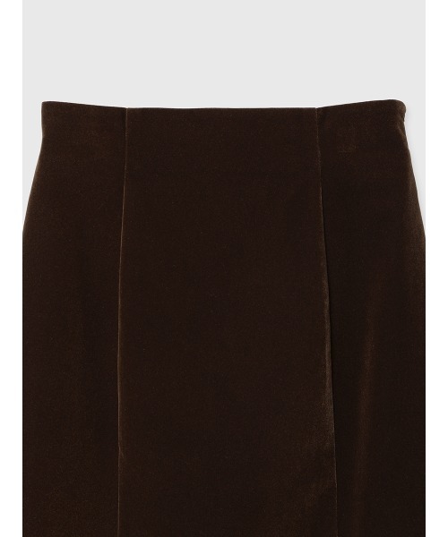 anuans（アニュアンス）の「ベルベットナロースカート（スカート・レディース・ブラウン/ブラック・SMALL/MEDIUM）」の4枚目の写真