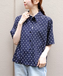 THE SHINZONE | THE SHINZONE/シンゾーン　ポルカドットハーフスリーブシャツ　POLKA DOT HALF SLEEVE SHIRT　26MMSBL09(シャツ/ブラウス)