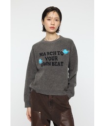FLORAL PATCH JACQUARD セーター