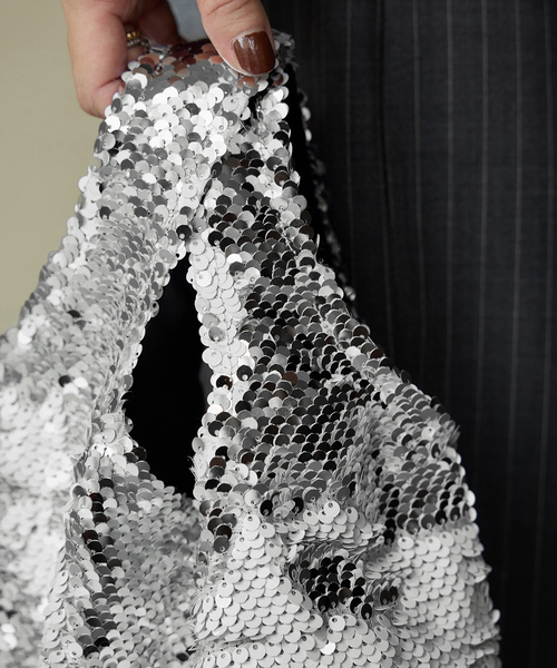 IENA（イエナ）の「MALUS/マリュス Sequins mini bag バッグ MSG-021（ハンドバッグ・レディース・ホワイト/ブラウン・FREE）」の17枚目の写真