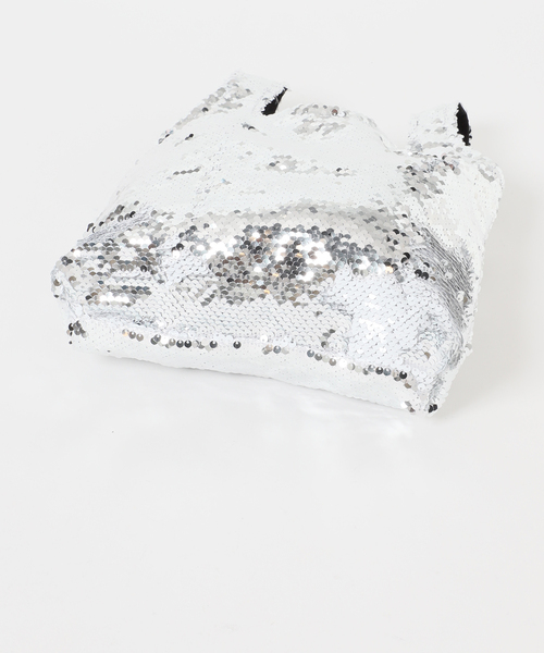 IENA（イエナ）の「MALUS/マリュス Sequins mini bag バッグ MSG-021（ハンドバッグ・レディース・ホワイト/ブラウン・FREE）」の4枚目の写真